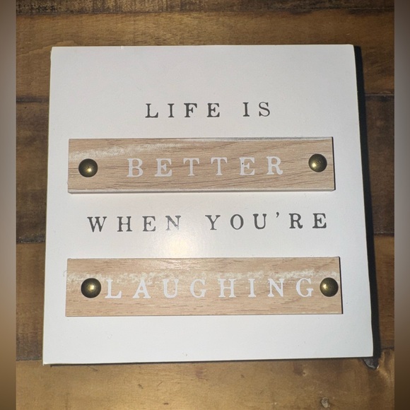 Preloved Life is Better When You Are Laughing small plaque. - Picture 2 of 4